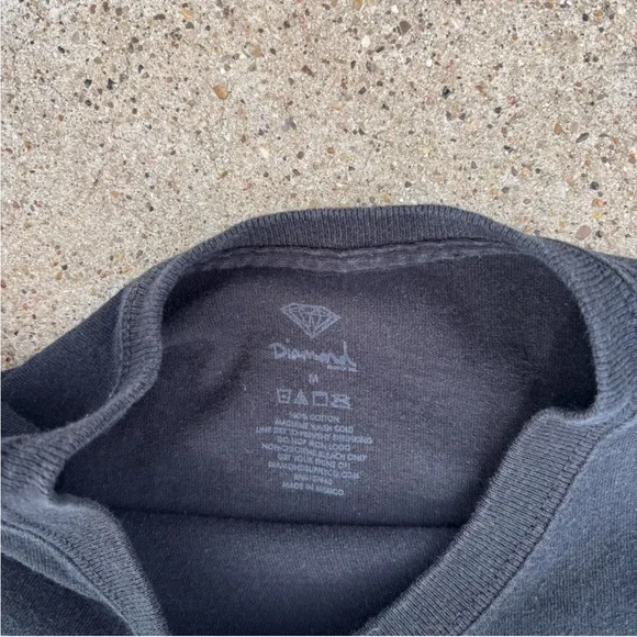 Diamond Supply Co. Black Tee with Artistic Print - Picture 3 of 4